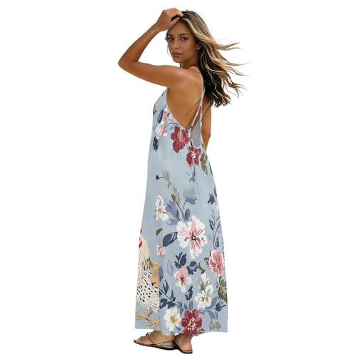 Robe d'été pour femme à dos ouvert idéale pour les soirées en bord de mer