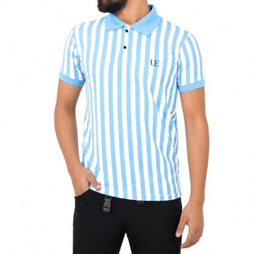 Image of Men's Vertical Striped Polo T-Shirt