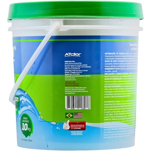AtCllor, Cloro multifuncional 3 em 1, Orgânico, Concentrado e estabilizado para piscina, Clarifica,