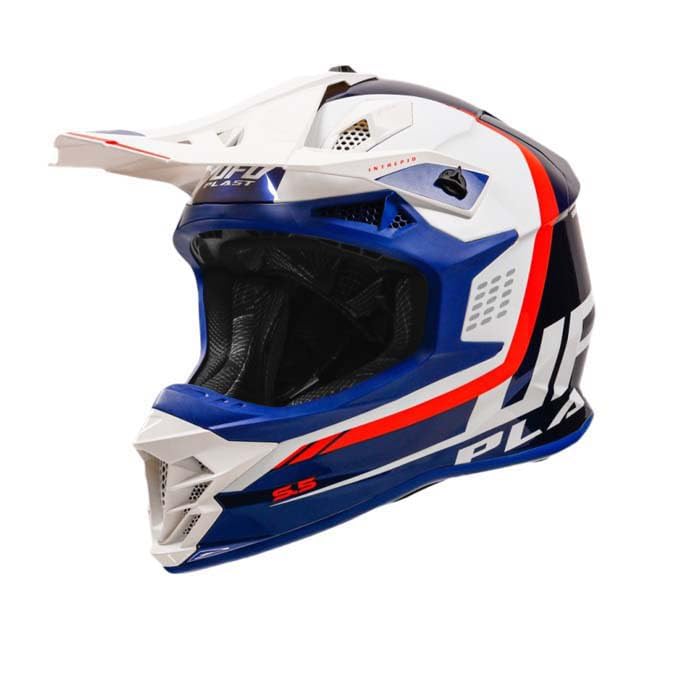 Omologato ECE 22.06 UFO PLAST CASCO INTREPID BLU/BIANCO S
