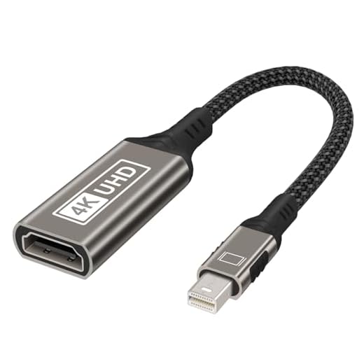 Mini DisplayPort to HDMI Adapter 4K, Mini DP to HDMI Adapter, Thunderbolt 2 to HDMI Converter Compatible with MacBook Air/Pro, Microsoft Surface Pro/Dock, Monitor, Projector and More