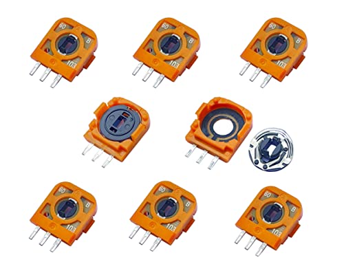 ElecGear 8X FU 10K Trimmer Potentiometer Replacement for Some PS3, PS4 DualShock, Switch Pro Wireless Controllers, Trim Pot Resistor Thumbstick Module 3pin Sensor for Favor Union Analog Joystick