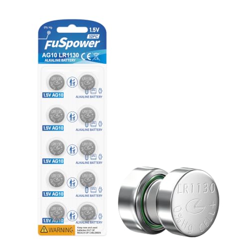 Fuspower LR1130 Watch Battery 1.5V 10-Pack