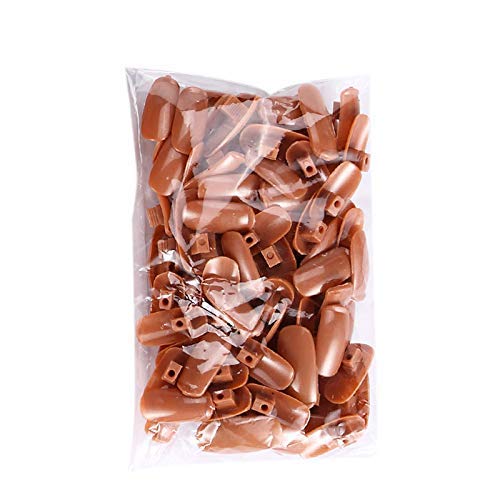 200 Pcs False Nail Tips DIY Nail Training Manicure Tool Nail Art Tips PP Material Original Type Accessory for Practice Hand Removable Practice False Nail Tips for Training