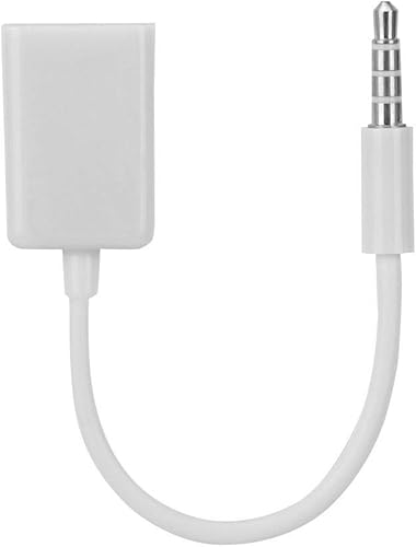 Socobeta Convertidor de cable MP3 TV USB hembra a conector de 0.138 in macho de 0.138 in macho a USB hembra adaptador de cable de audio AUX para