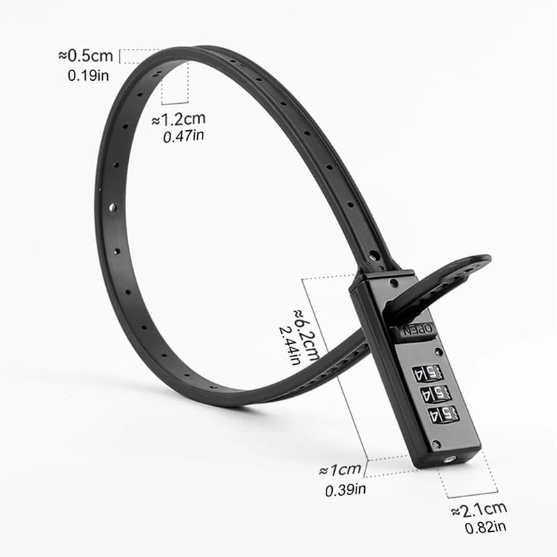 Bike Locks Heavy Duty/Bicycle Chain/Cycling Lock,Codes for Bike Cycle, Moto, Door, Gate Fence(Black)