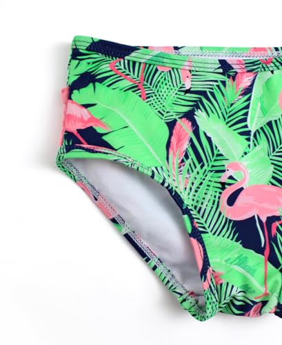 RuffleButts Girls UPF50+ Sun Protection One Shoulder Ruffle Tankini Two Piece Swimsuit4