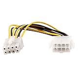 Tipo: cable de componentes ATX cable de extension - SODIAL(R)ATX 8 pines macho a hembra cable de extension de cable de alimentacion interno ATX-8P-EX