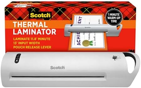Scotch Thermal Laminator, Extra Wide 13 Inch Input, Ideal for Tea...
