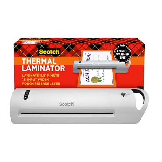 Scotch Thermal Laminator, Extra Wide 13 Inch Input, Ideal for Teachers, Small Offices, or Home (TL1302Z)