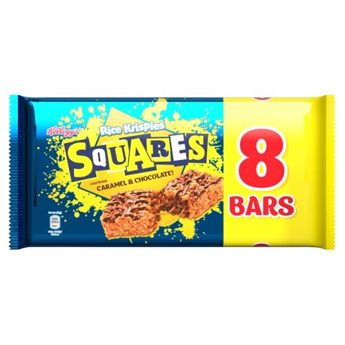 Kelloggs Rice Krispries Curious Squares Caramel & Chocolate 8 x 36g (288g)