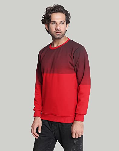 Image of AHHAAAA Men's Cotton Blend Full Sleeve Hooded Sweatshirt Hoodie R152