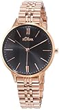 esprit damenuhr edelstahlarmband Gut ablesbares Zifferblatt s.Oliver Damen Analog Quarz Uhr mit Edelstahl Armband SO-4212-MQ