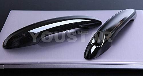 UNICUS Direct Fit Petrol Gas Cap & Door Handle Covers w/o Comfort Access (No Push Button) Compatible with MINI Cooper S R56 06-13 (GLOSS BLACK)