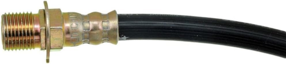 KarParts360 For Chevy R2500 Suburban 1990 1991 Brake Hose | Black | Stamped Steel | Flexible Hose | 20.63 Inches Axis 1 Length | With Bracket