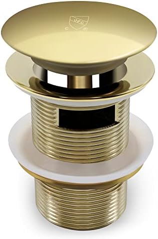 FerdY Pop-up Drain for Freestanding Bathtub, Gold Finish, cUPC Certification, Freestanding Bathtub Drain Stopper