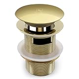 FerdY Pop-up Drain for Freestanding Bathtub, Gold Finish, cUPC Certification, Freestanding Bathtub D