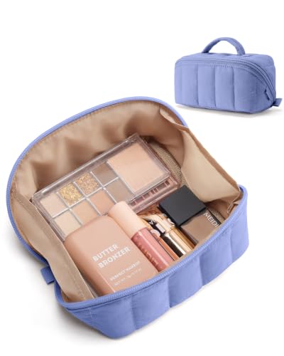 Image of BAGSMART Small Makeup Bag for Women, Mini Toiletry Bag, Lavender Purple