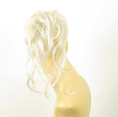 Extension De Cheveux Synthétique Boucle Chignon (coletero) Blanc 22/60 - Longueur Moyenne Ondulée - Neuf Avec étiquettes