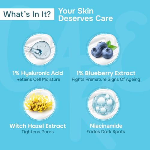 Image of Swiss Beauty Dew Lock Daily Moisturiser | 1% Hyaluronic Acid & Blueberry Extract | Locks & Retains Moisture | Plumps & Hydrates | Non-Comedogenic | 50gm