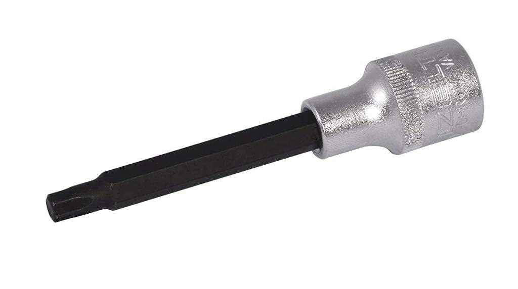 İzeltaş 1113064106 1/2" Uzun Allen Uçlu Lokma Anahtar, Krom, 6 mm