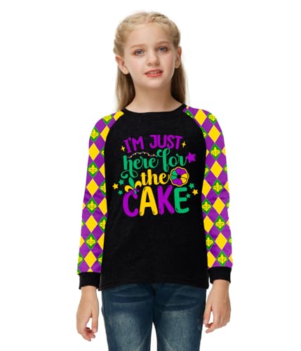 Image of Remimi Girls Thanksgiving Shirts Buffalo Plaid Raglan Tee Cute Turkey Holiday Party Long Sleeve Tshirt 5-14 Years
