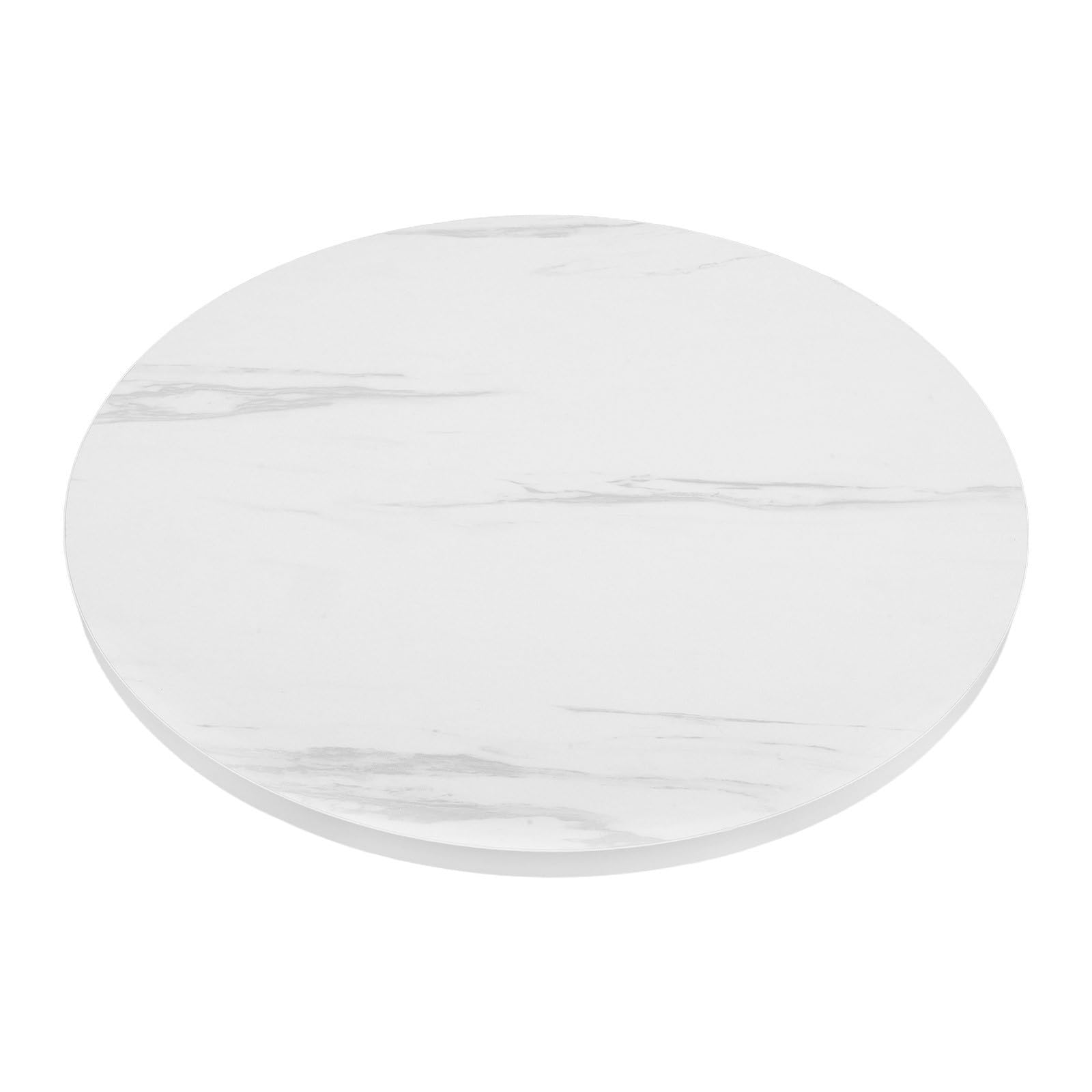 Gadpiparty Tablero Redondo para Mesa de Comedor de Café 40 CM Diámetro 1,6 CM Grosor Blanco de Alta Densidad Fácil de Transportar para Comedor y Manualidades