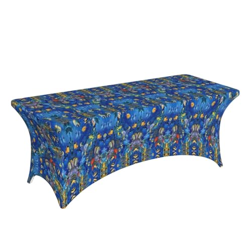 Nappe rectangulaire lavable et durable à haute élasticité pour table de repas