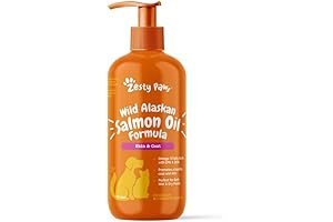 Wild Alaskan Salmon Oil for Dogs & Cats - Omega 3 Supplement...