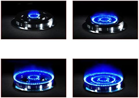 Gas Cooktop, 29X17 Inches Built In, 2 Burners Gas Stove Cooktop, Stainless Steel 120-Minute Timer Cooktop Gas Hob (Liquefied gas) ()