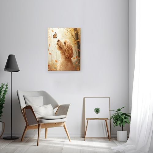 Lienzo decorativo de bosque otoñal para llenar de alegría y calidez tu hogar 3