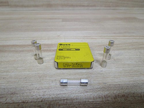 Fusible 315 mA Bussmann GMA verre 250V de rechange électronique (lot de 5)