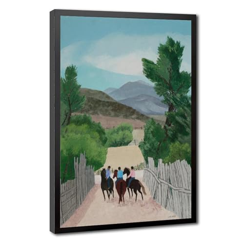 Impression sur toile Meeting on The Road habille vos murs de bureau vides avec un cadre suspendu