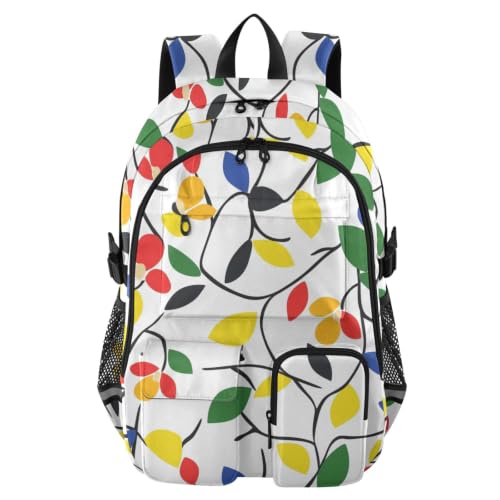 Mochila de viaje con plantas para instituto y escapadas de fin de semana
