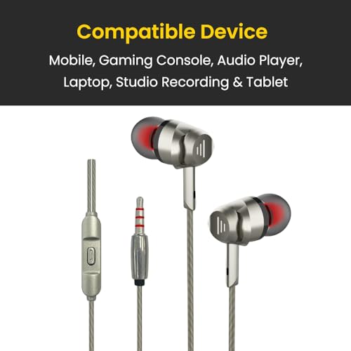 Image of Beats 2.0 Wired Earphones with Mic, 10 mm Drivers, 3.5mm Audio Jack, Compatible with Phones and Tablets (Silver)
