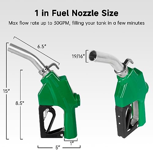 Buse de carburant automatique avec arrêt sensible et débit 120L/min