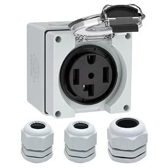 Muelnmey 3-PC Cable Connector Set - 2 X M25 (12-15mm) & 1 X M32 (16-21mm) For Muelnmey Electrical Boxes