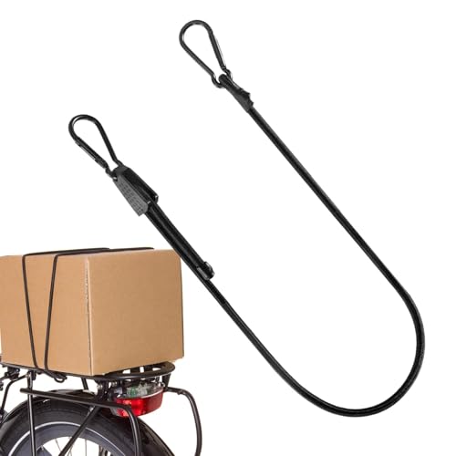Cuerdas elásticas con ganchos, cordones de amarre para camiones con ganchos de mosquetón, cuerda de equipaje resistente para exteriores, correas de lona negra, correas elásticas para tiendas de