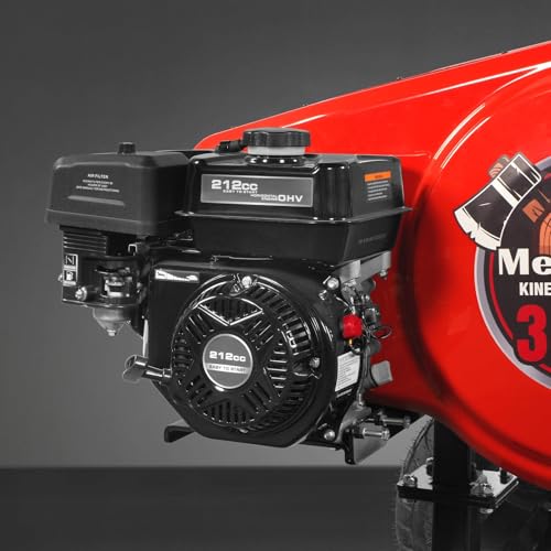 MechMaxx 34 Ton Kinetic Log Splitter, 7 HP Ducar Gasoline Engine, 28\" Log Diameter Capacity, 3-Sec Cycle Time, Model KT34