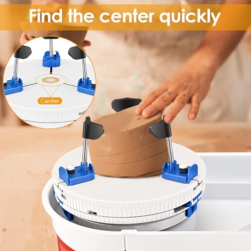 Morsetto girevole per ceramica in altezza regolabile, materiale ABS, forte e durevole, per amanti della ceramica e varie altezze d'arte