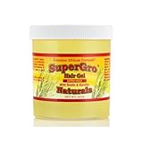 Genuine African Formula SuperGro Extra Hold Gel for Natural Hair Styling - 16 oz