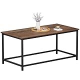 SAYGOER Coffee Table Simple Modern Rectangular Center Table Open Space Minimalist for Living Room Home Office Industrial...