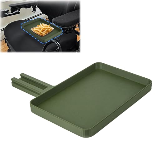 Wheelchair Tray for Permobil, Removable Adult Wheelchair Tray Table. Compatible with F5 & F3 for Rail Armrests, 8.46 x 5.71 Inch Surface to Hold Lightweight Items. A Choice for Wheelchair Accessories