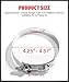 Qziulr 4PCS T-Bolt Hose Clamps, Stainless Steel, 4.0
