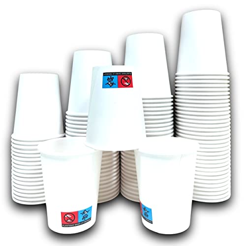 Gobelets carton jetables très résistant et sans fuite 200 ml