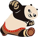 Kung Fu Panda Sticker Vinyl Decal 5.75 X 5.5 inch for Cars, Trucks, Motorcycles, Boats, Laptops, Tablets & Skateboard SS&Ds - 1310