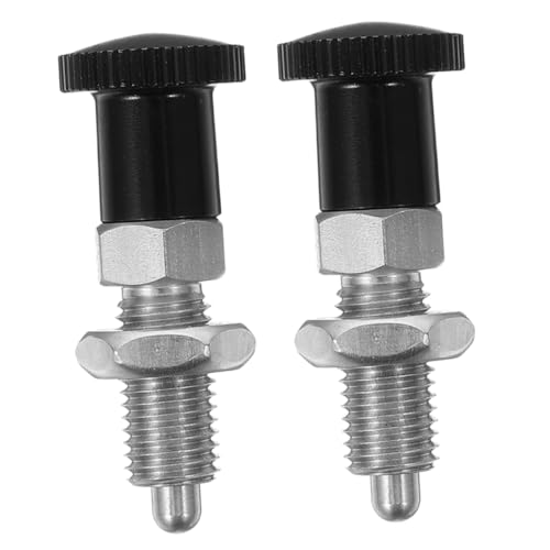 Hemobllo 2pcs Stainless Steel Self-Locking Spring Indexing Plunger Knob for Automation and Industrial Applications Precision and Resistance