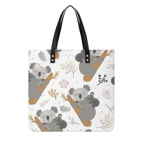 Sac à bandoulière fleurs koala idéal pour le shopping et les escapades de voyage