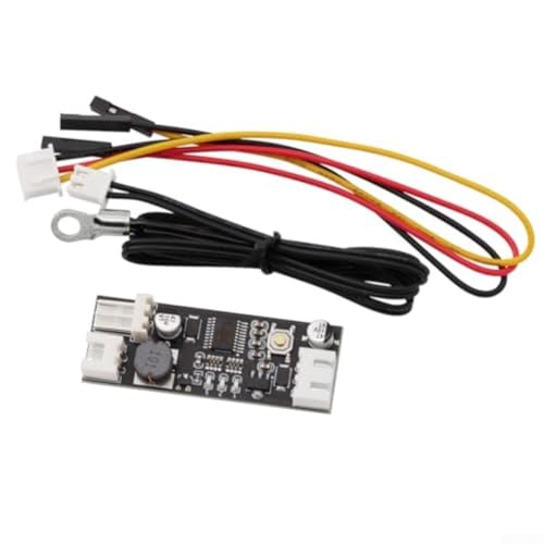 Controlador de velocidad del ventilador de 12 V CC para ventiladores de chasis, ajuste de velocidad controlado por temperatura, anulación manual y características de ahorro de energía para
