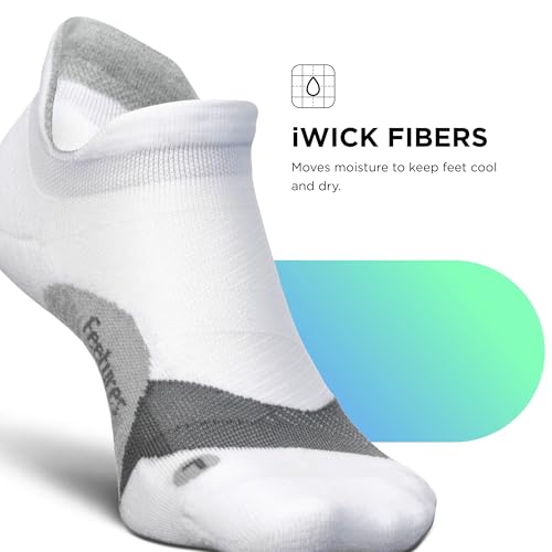 Image of Feetures Elite Light Cushion No Show Tab Sock Wave